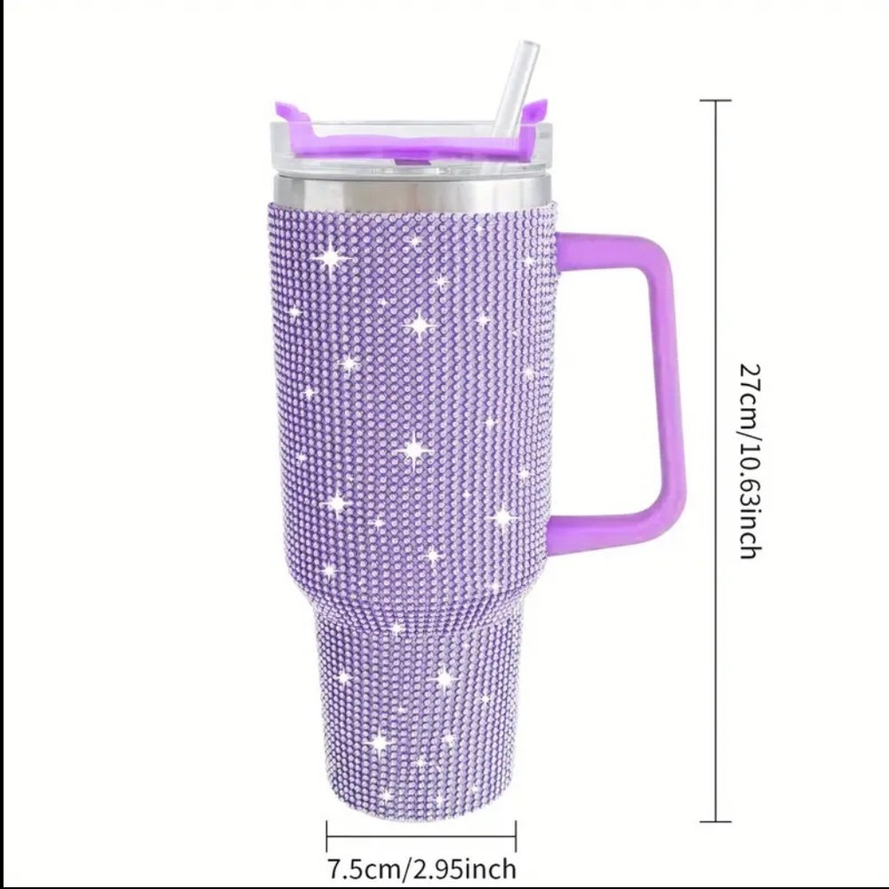 Sparkle Stainless Steel tumbler (purple 40oz)